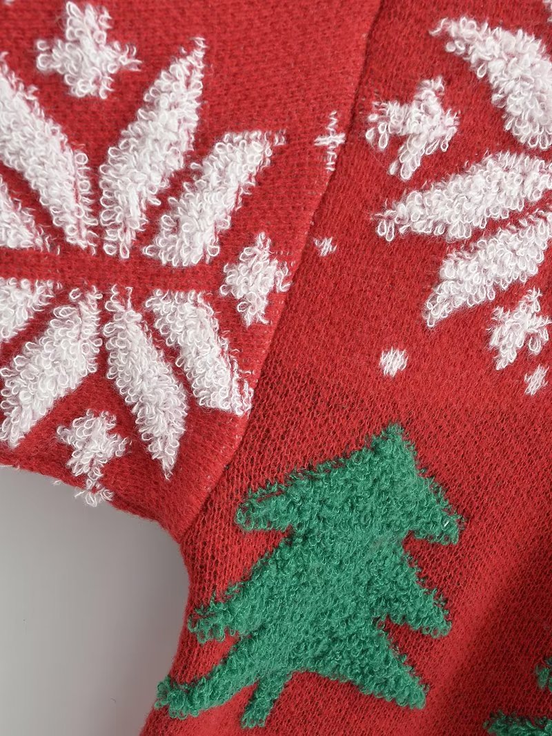 Sweater Loose Outer Wear Lazy Korean Student Art Retro Christmas Pullover Knitted Top Thick