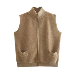 Fall Loose Casual Zipper Vest