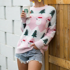 Christmas Series Knitted Sweater Christmas Pullover Sweater