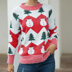 Christmas Series Knitted Sweater Christmas Pullover Sweater