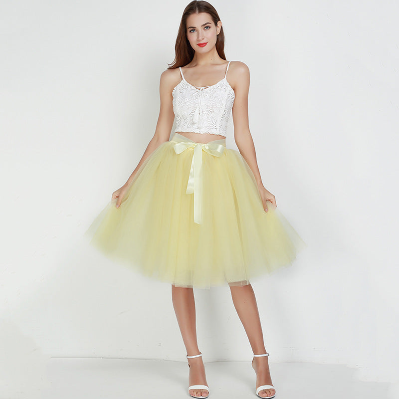 7 Layers Tulle Skirtmal Dress Skirt Ballet Gauze Skirt Tutu Tulle Skirt Exclusive