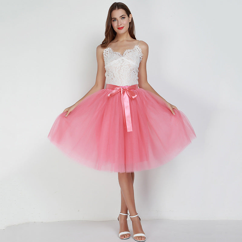 7 Layers Tulle Skirtmal Dress Skirt Ballet Gauze Skirt Tutu Tulle Skirt Exclusive