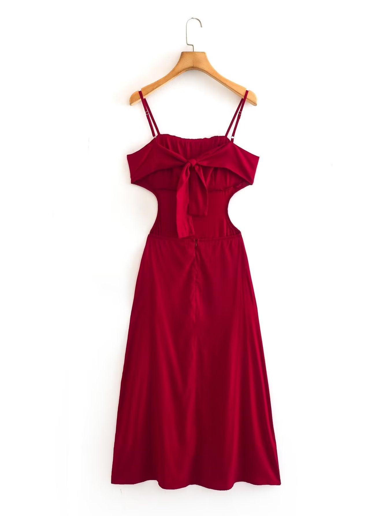 Robe longue à bretelles style vintage français