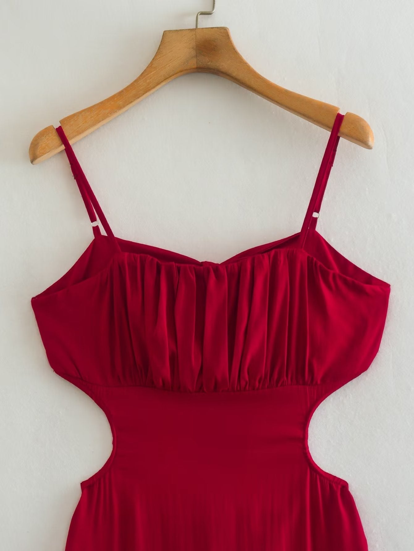 Robe longue à bretelles style vintage français