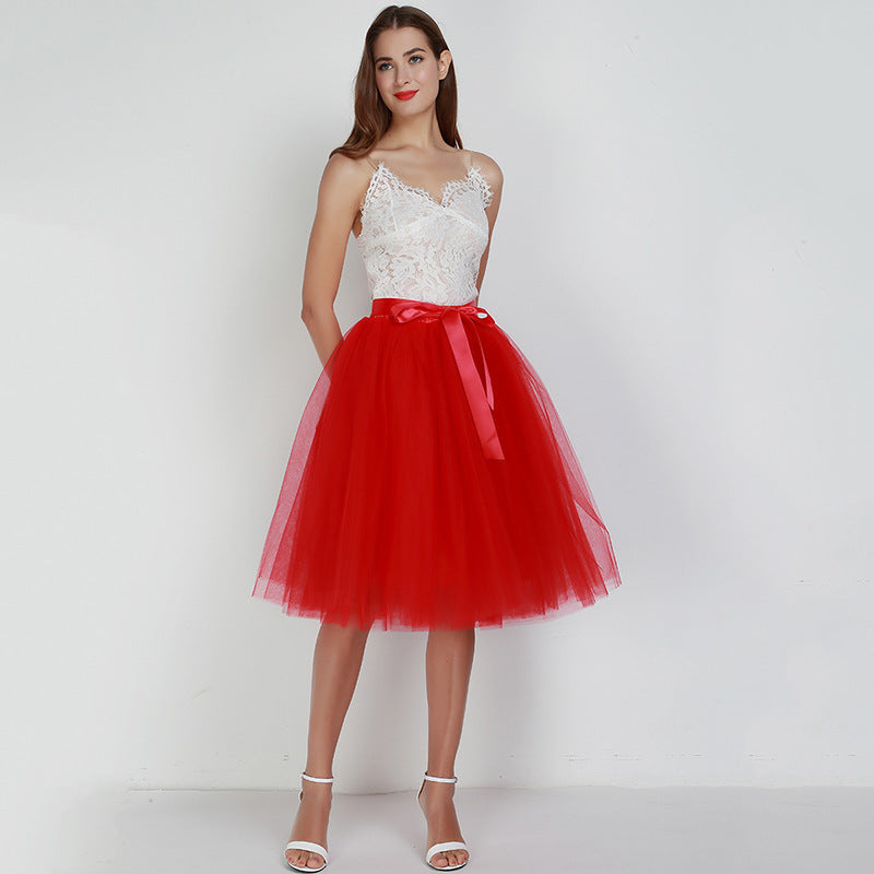 7 Layers Tulle Skirtmal Dress Skirt Ballet Gauze Skirt Tutu Tulle Skirt Exclusive