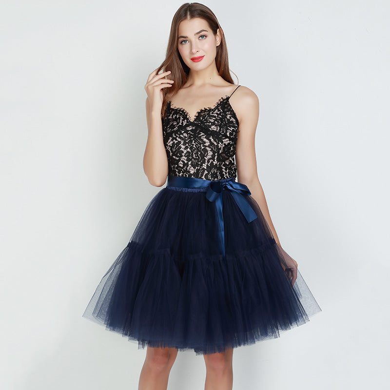Super Flauschigen Pettiskirt Tüll Rock Multi Layer Grazy Mit Großen Saum Rock Tutu Rock Brautjungfer Nylon