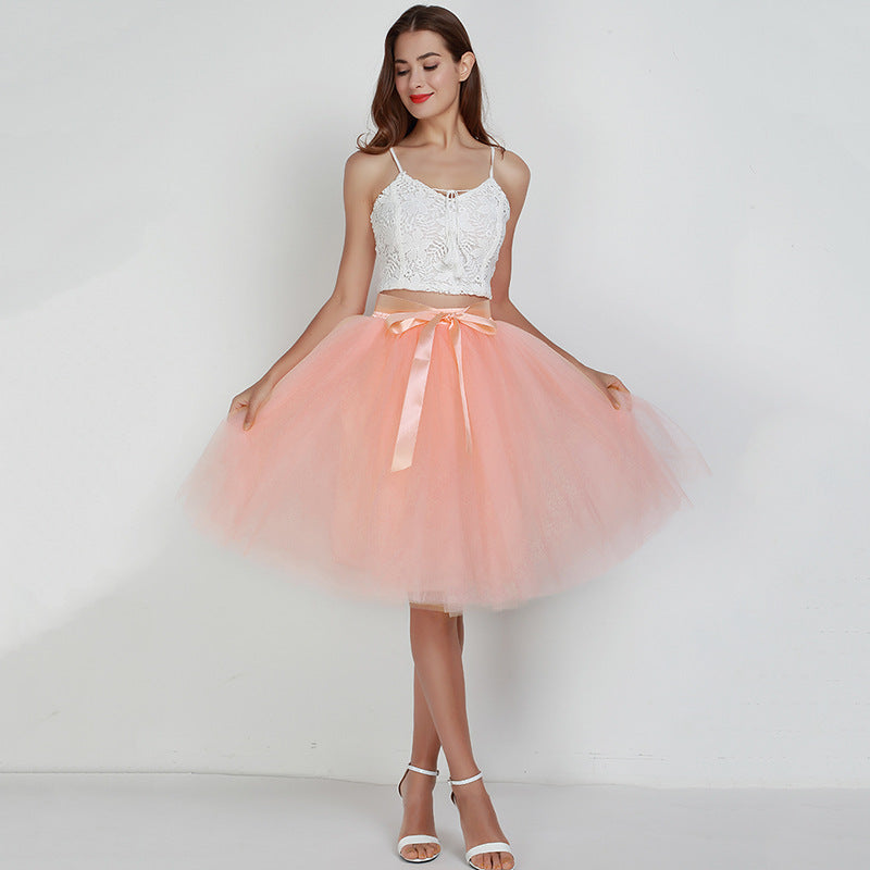 7 Layers Tulle Skirtmal Dress Skirt Ballet Gauze Skirt Tutu Tulle Skirt Exclusive