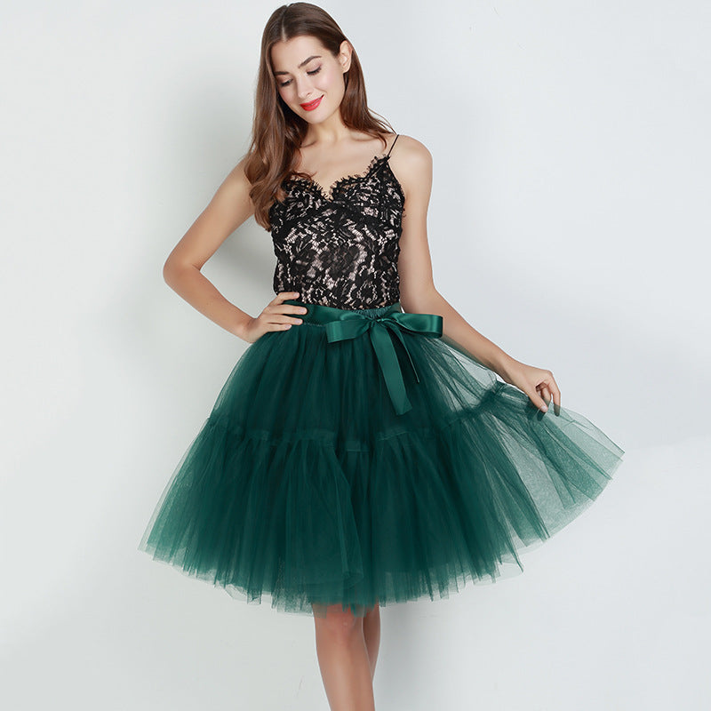 Super Flauschigen Pettiskirt Tüll Rock Multi Layer Grazy Mit Großen Saum Rock Tutu Rock Brautjungfer Nylon