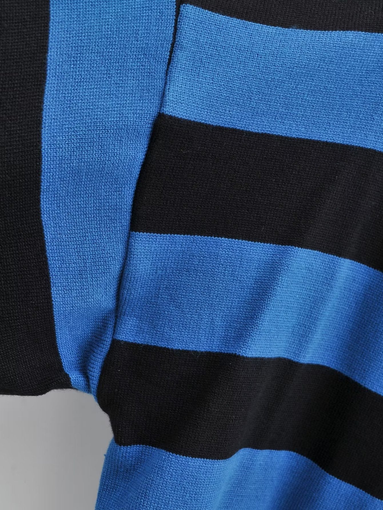 Personalized Striped Gradient Color Single Breasted Cardigan Top Loose Slimmingable All Match Sweater