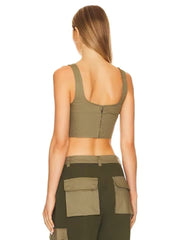Sling-Top, schulterfreies, kurzes Top