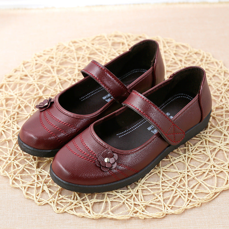 Women's Velcro Soft Bottom Comfortable Flat Low-cut