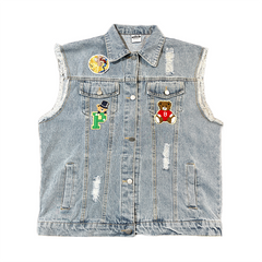 Denim Vest Loose Bear Sense Small Coat