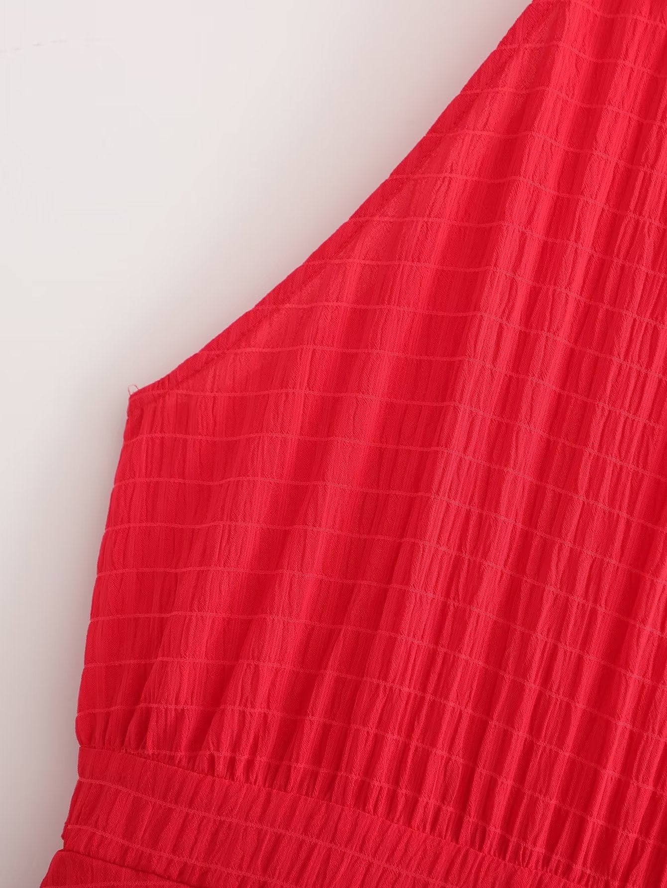 Elegance Chiffon Sleeveless Ruffled Short Dress With Belt