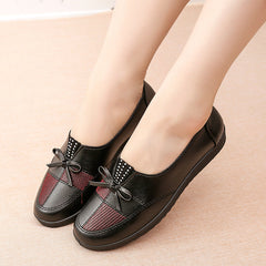 Attractive Women's Pumps Flat Elderly Slip-on