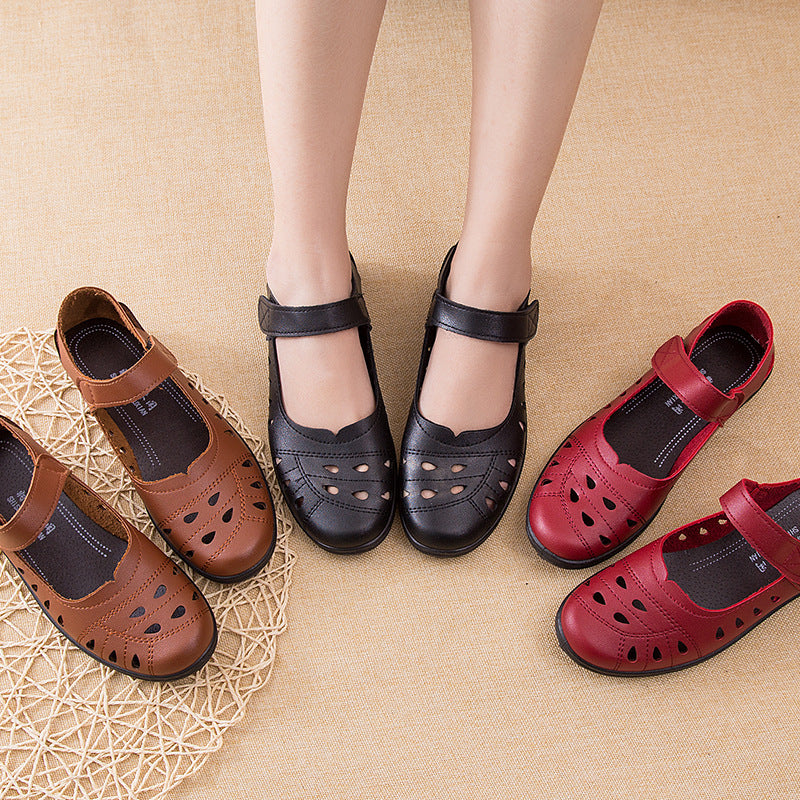 Women's Mom Summer Comfortable Flat Hole For