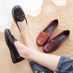 Women's Mom Pumps Flat Hole Soft Bottom