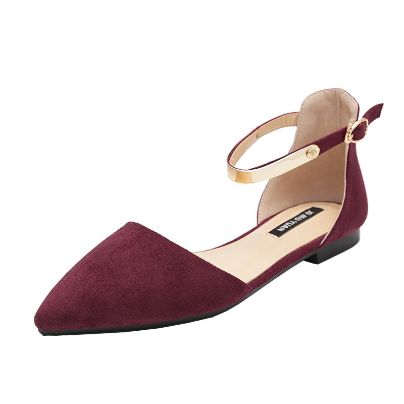 Hollow Pumps Female Large Size Flat Bottom