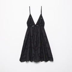 Fall Street Cami Dress Hollow Out Cutout Backless Vacation Dress