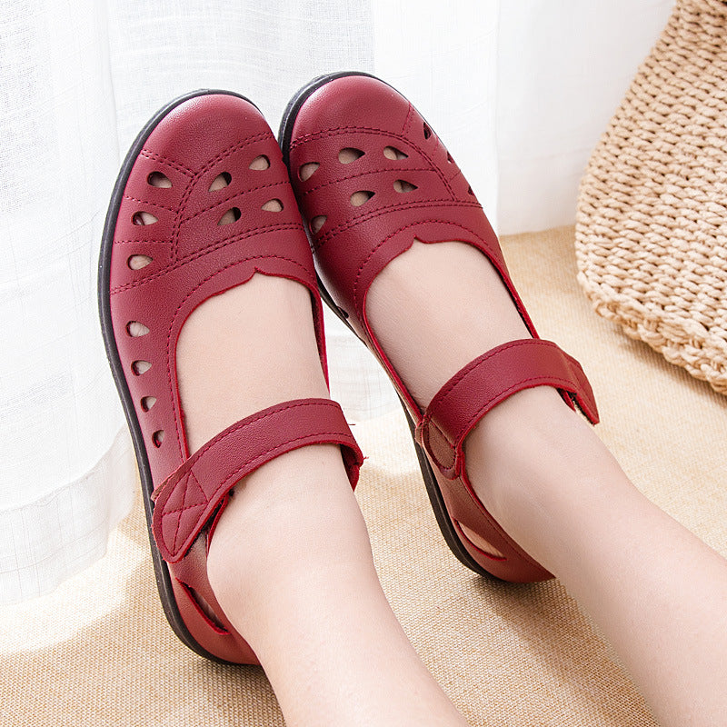 Women's Mom Summer Comfortable Flat Hole For