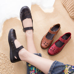 Women's Mom Summer Comfortable Flat Hole For