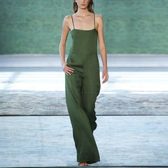 High Waist Suspender Jumpsuit
