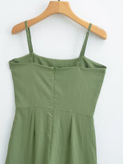 High Waist Suspender Jumpsuit