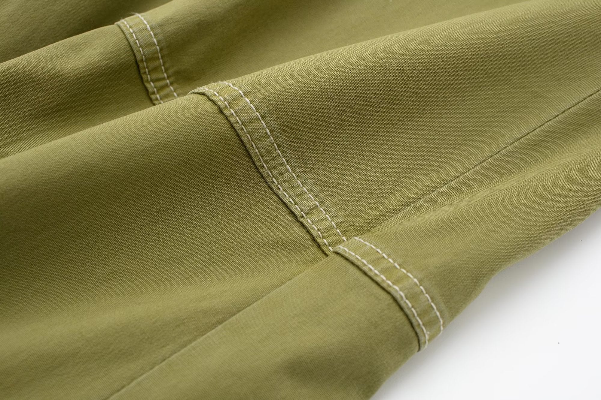 Multi Pocket High Waist Wide Leg Pants Drawstring Decoration Workwear Casual Pants