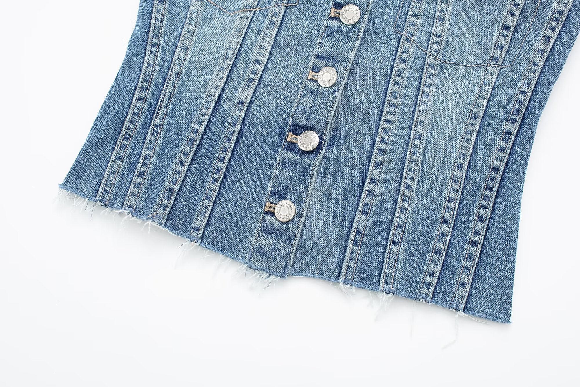 Corset Denim Tube Top Inner Wear Early Breasted