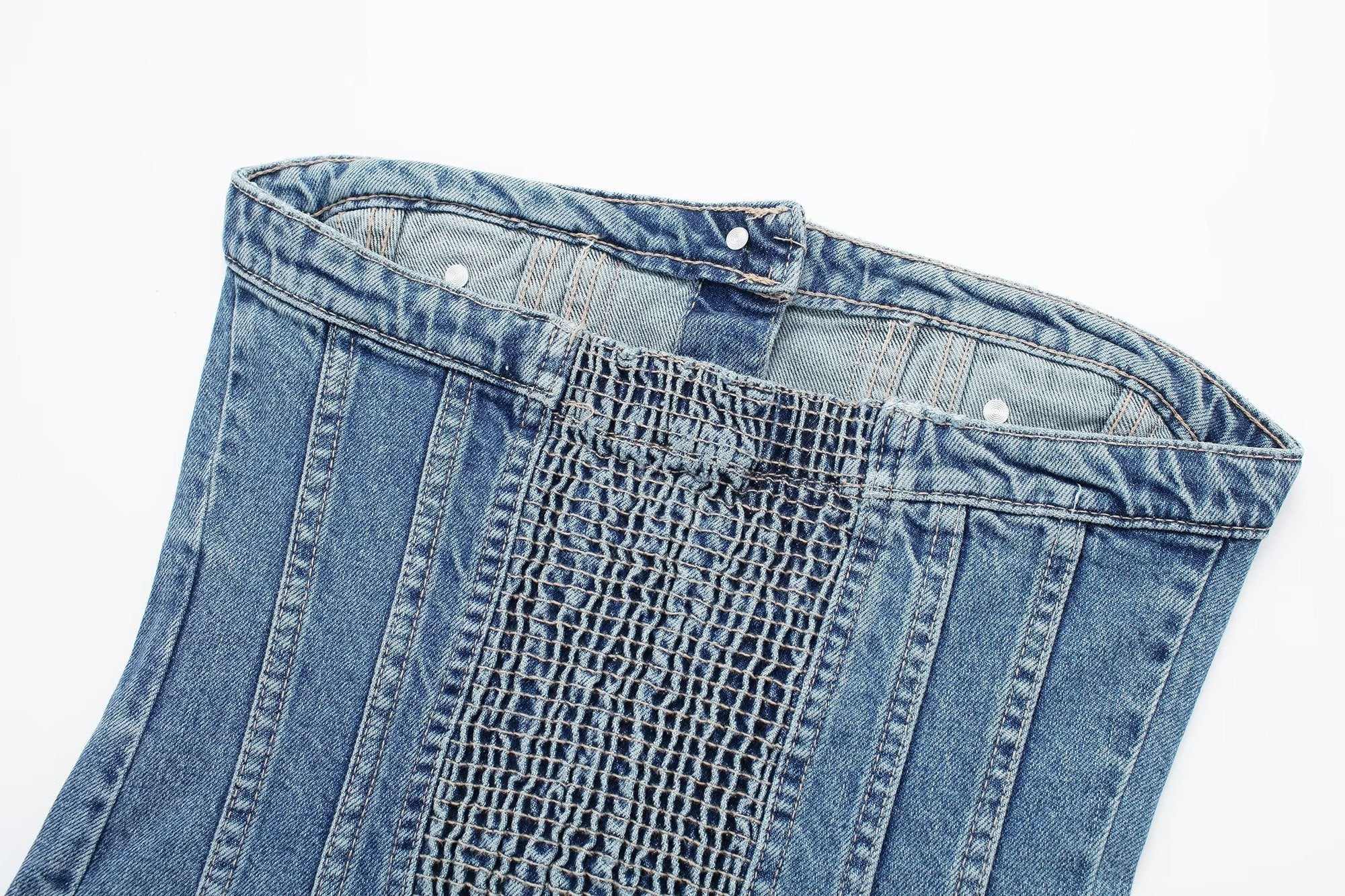 Corset Denim Tube Top Inner Wear Early Breasted