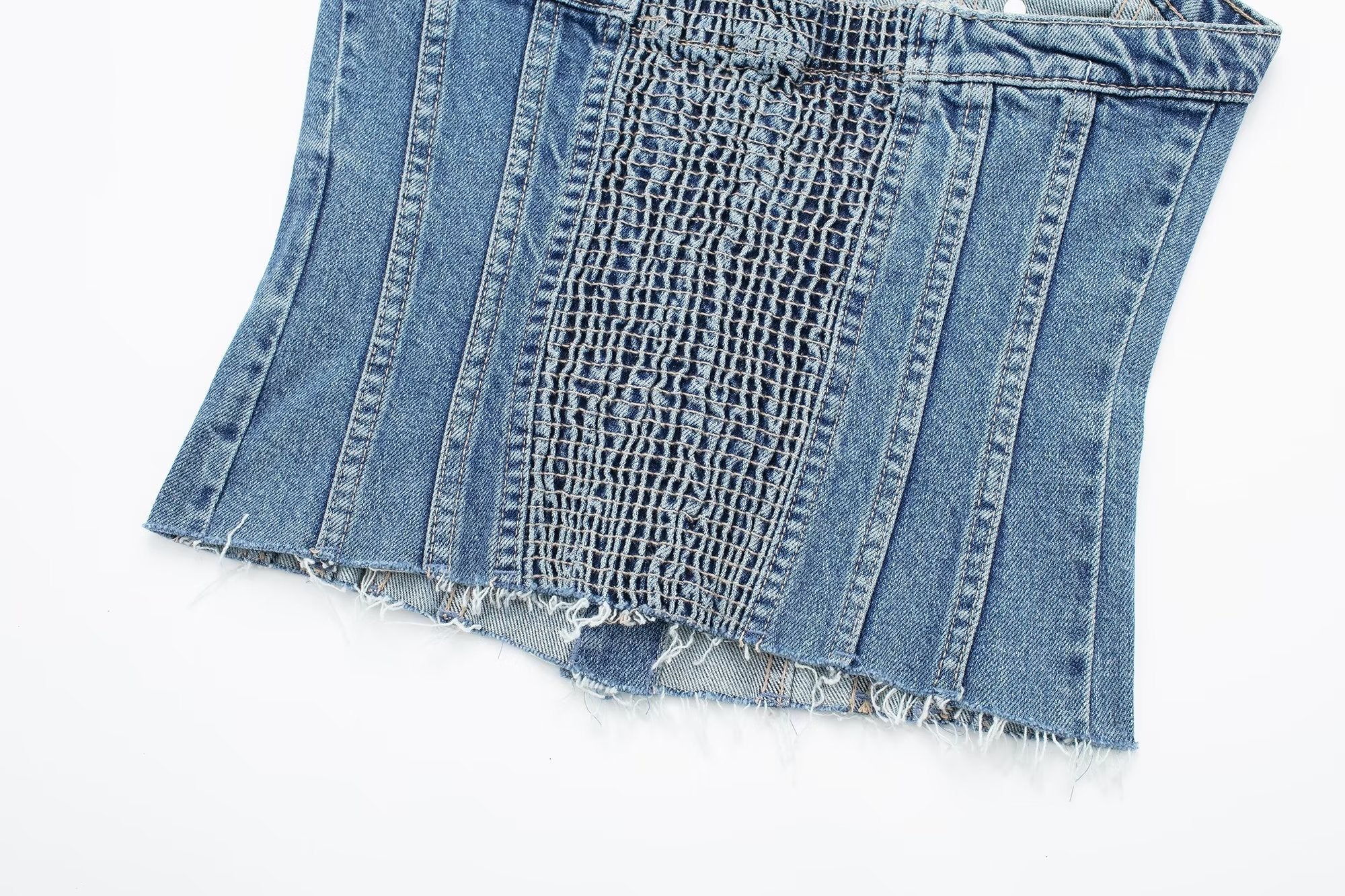 Corset Denim Tube Top Inner Wear Early Breasted