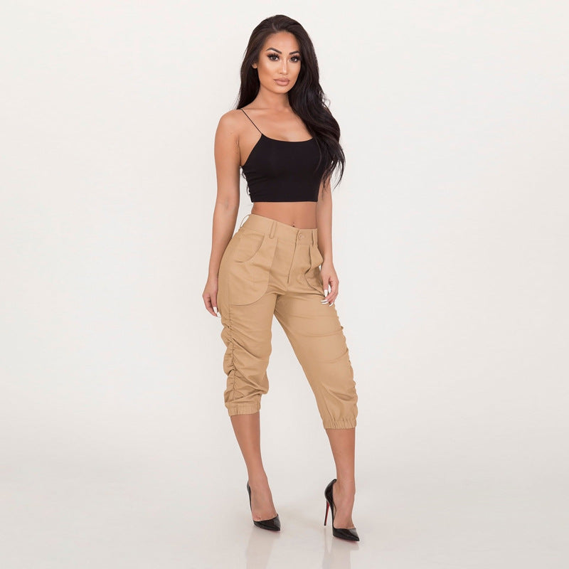 Casual Cropped Pants Workwear Harem Pants