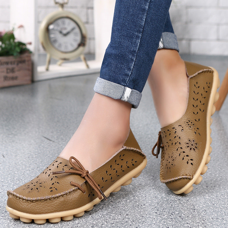 Women's Hole Low Top Flat Mom Comfortable
