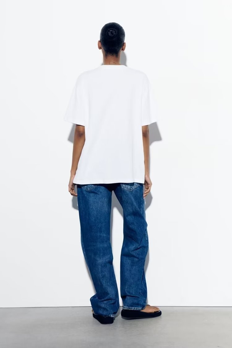 White Girl Printed Loose Short Sleeve T shirt