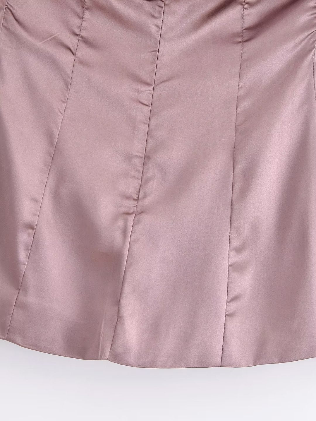 Ensemble haut tube à épaules dénudées et pantalon droit taille haute