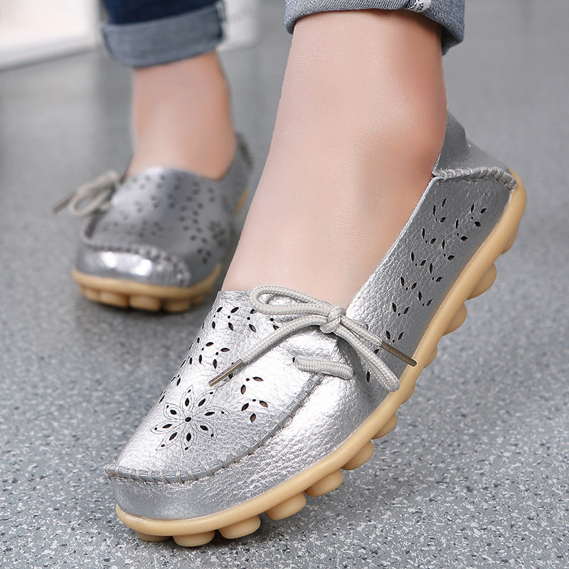 Women's Hole Low Top Flat Mom Comfortable