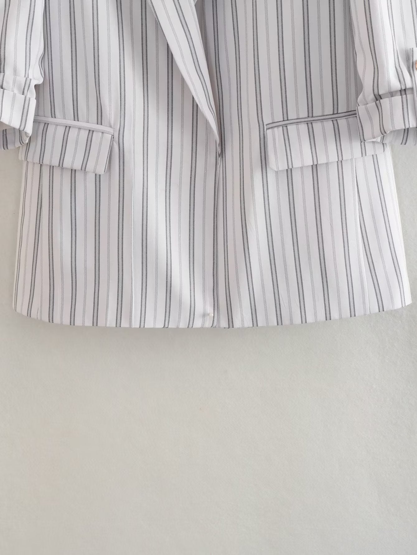 Ptripe Double Breasted Blazer