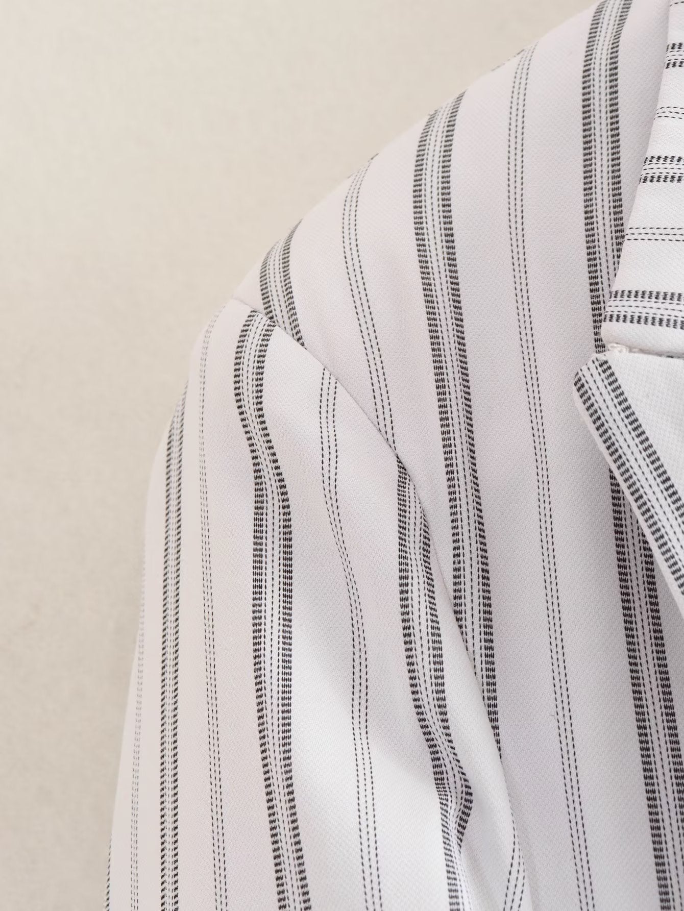 Ptripe Double Breasted Blazer