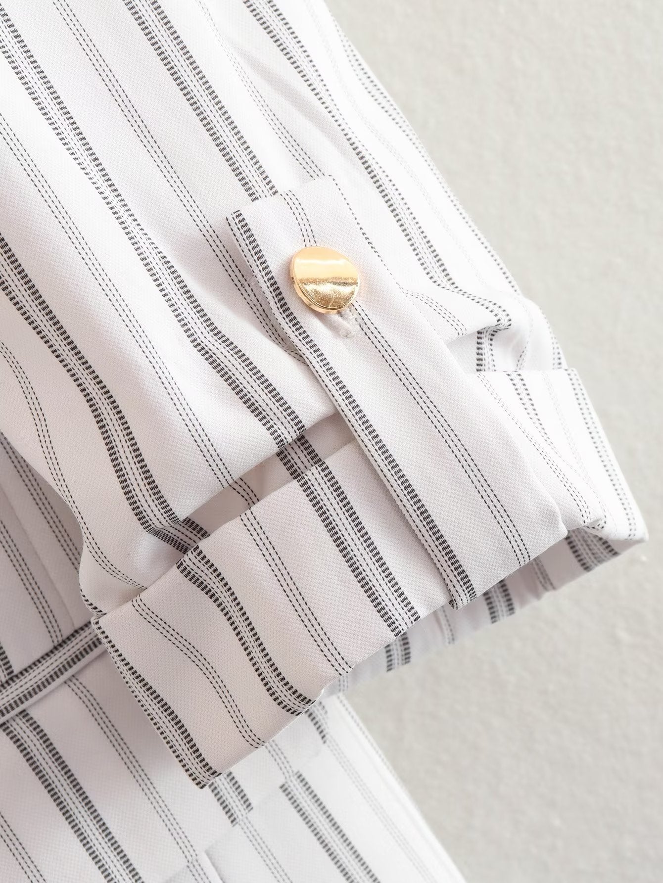Ptripe Double Breasted Blazer