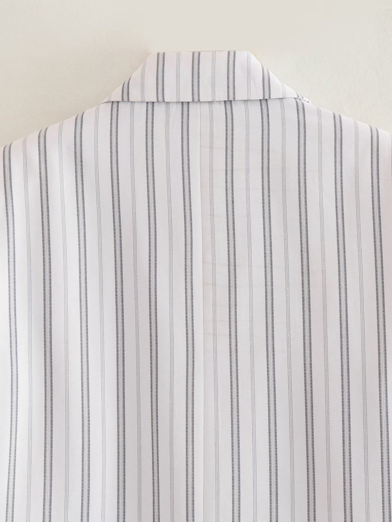 Ptripe Double Breasted Blazer
