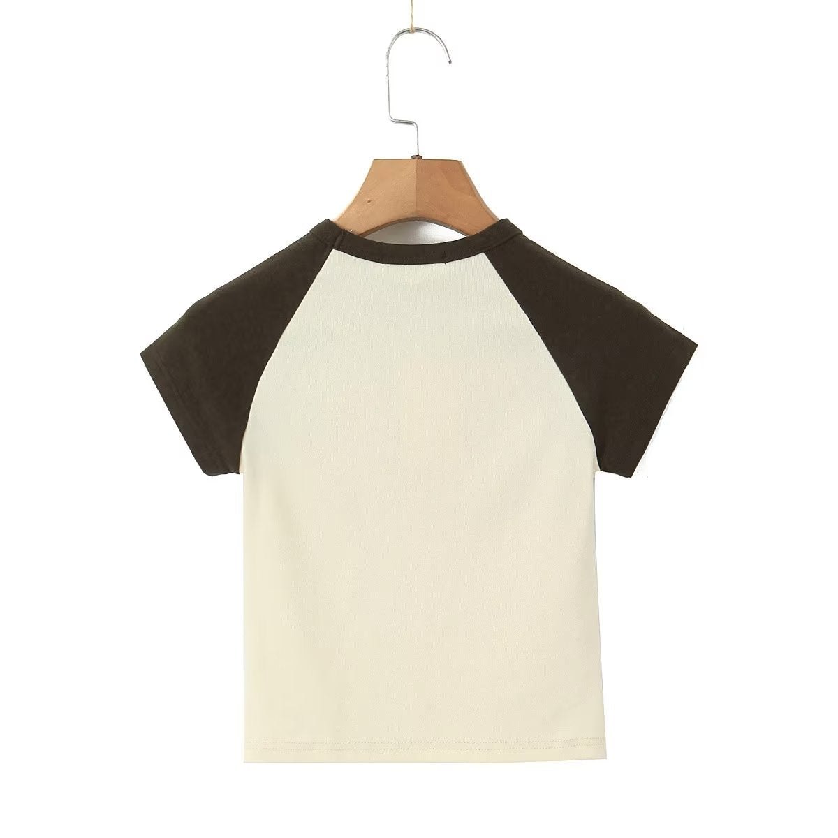 Retro Slim Sleeveless Contrast Color Letter Graphic Print Irregular Asymmetric Short Cropped Peplum Top