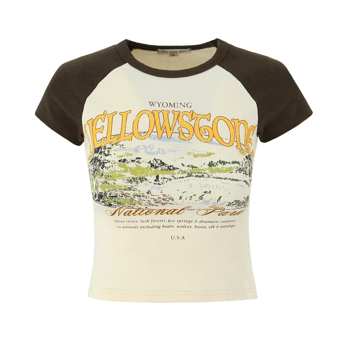 Retro Slim Sleeveless Contrast Color Letter Graphic Print Irregular Asymmetric Short Cropped Peplum Top