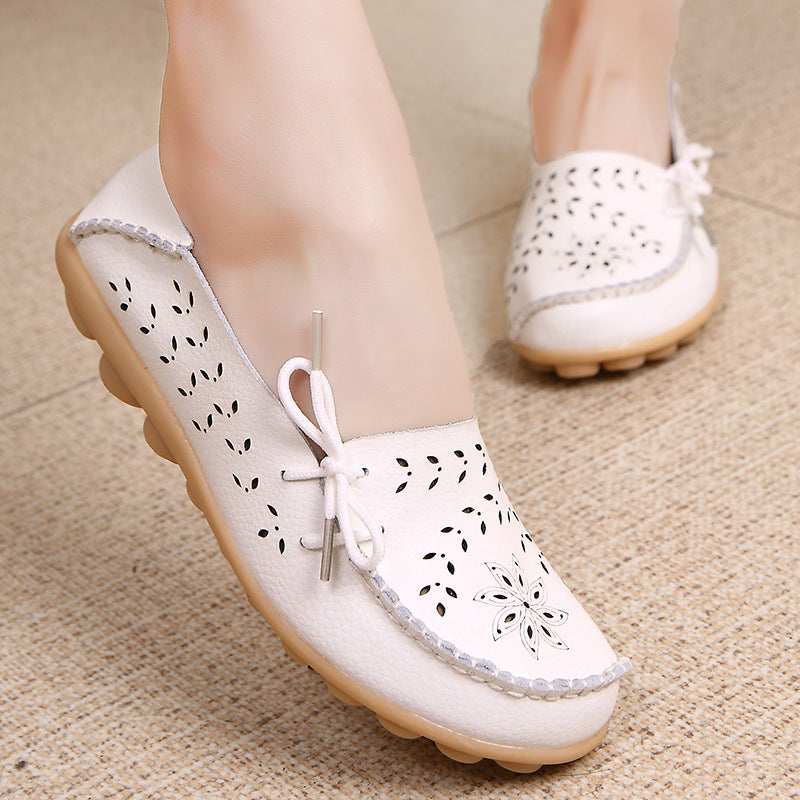Women's Hole Low Top Flat Mom Comfortable