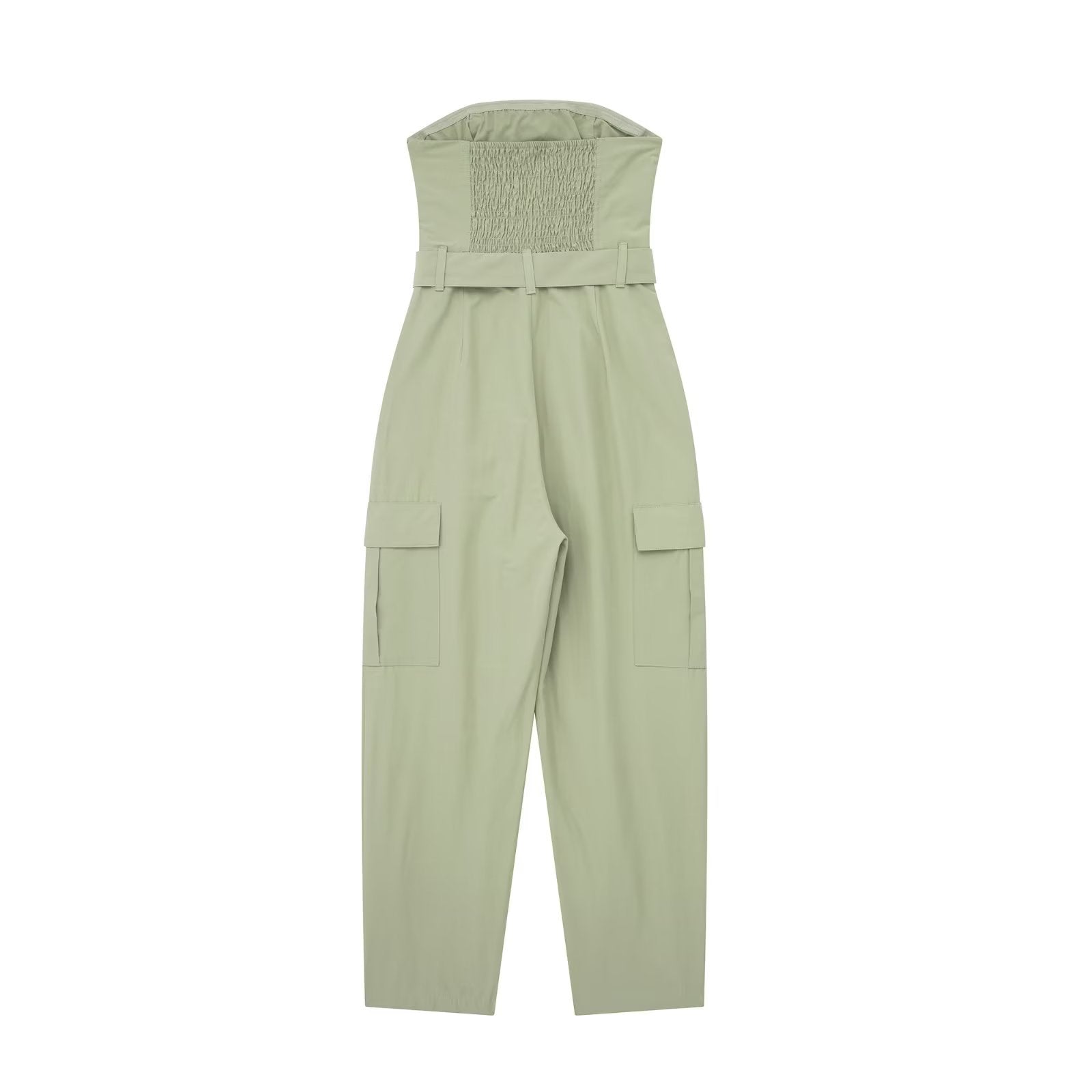 with Buckle Tube Top Overalls