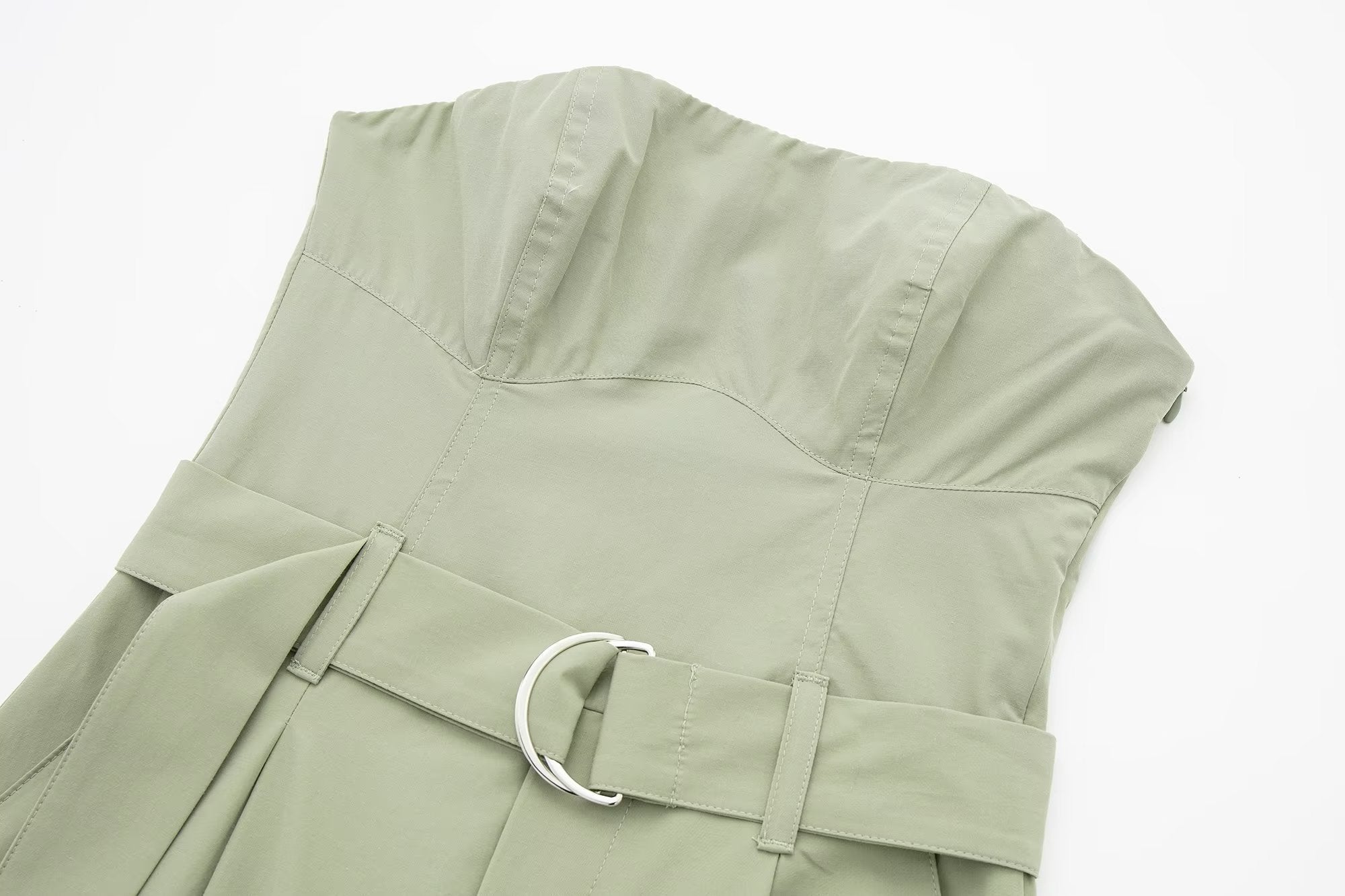 with Buckle Tube Top Overalls