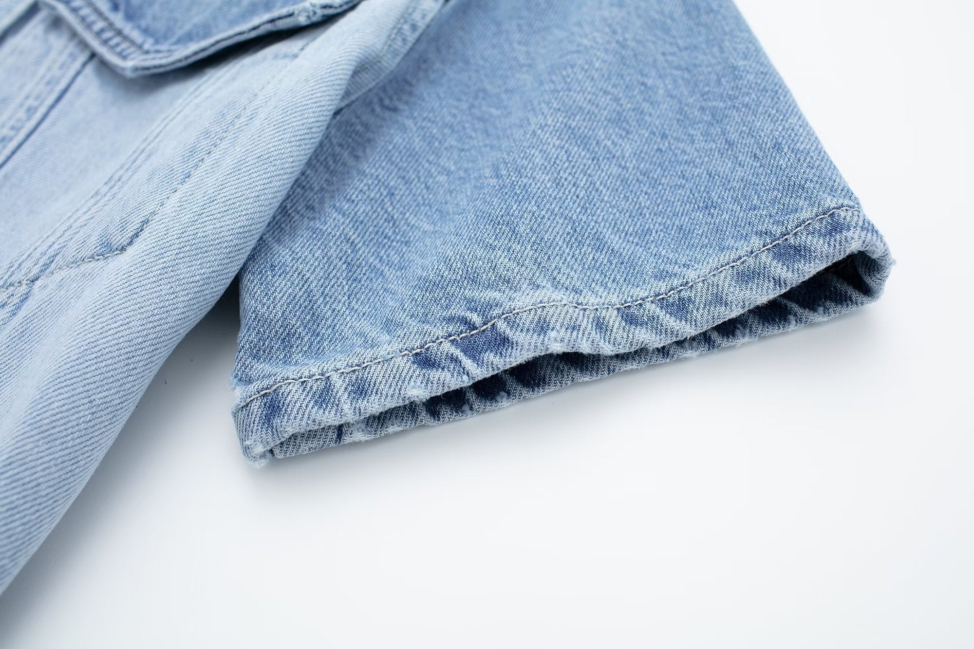Slimming High Waist Retro Denim Overalls Dress