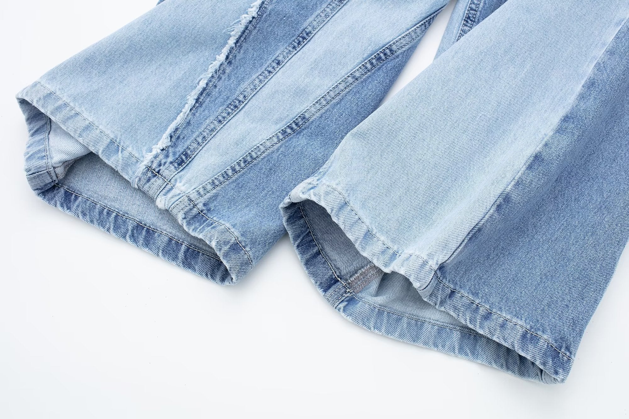Street High Waist Jeans Straight Leg Pants Tide