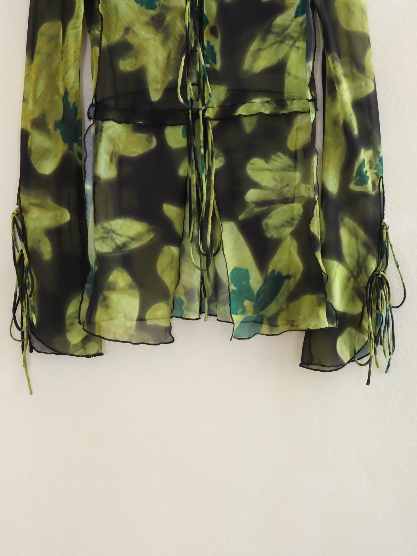 Printed Long Sleeved Blouse