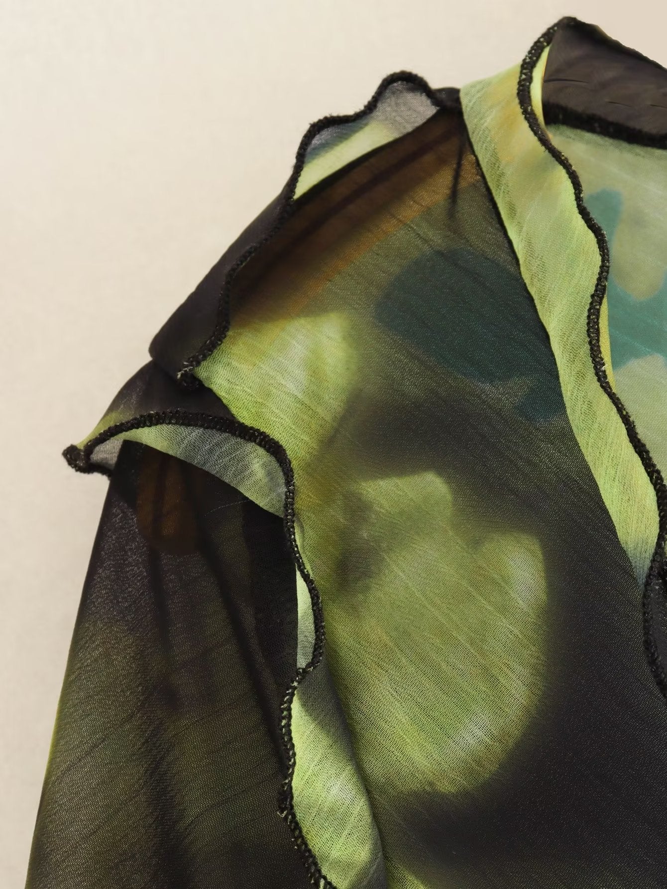 Printed Long Sleeved Blouse
