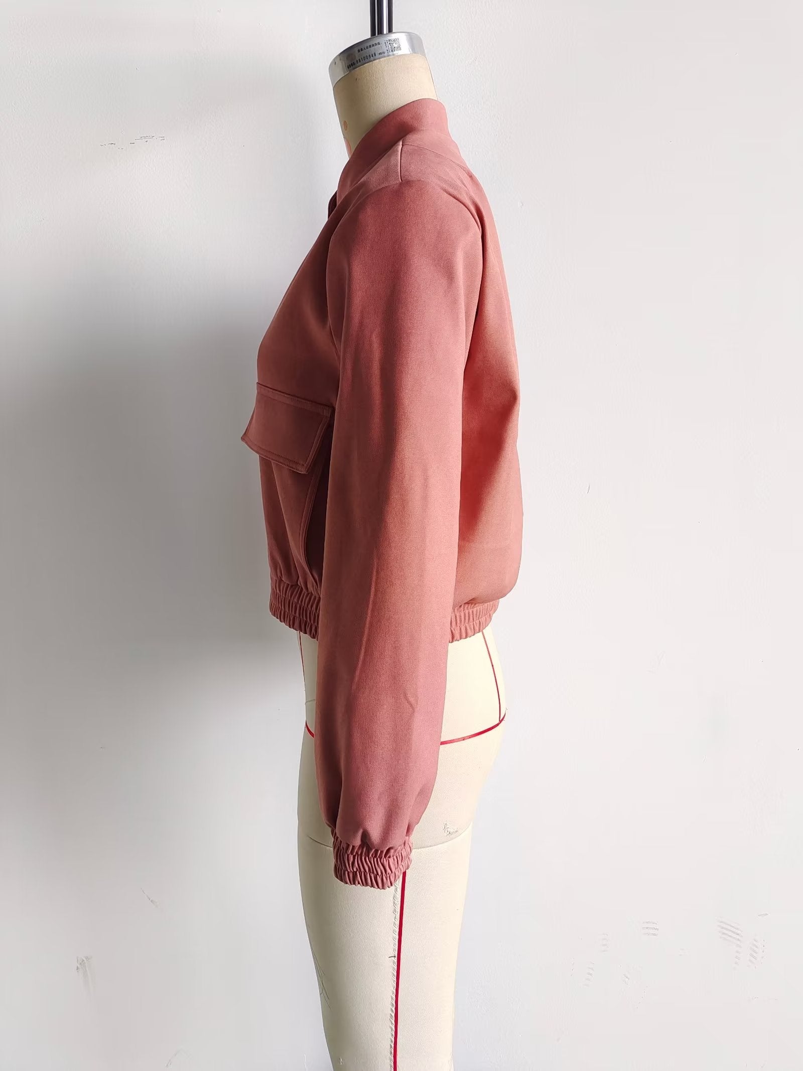 Casual Flight Jacket High Waist Skirt Setable Suit