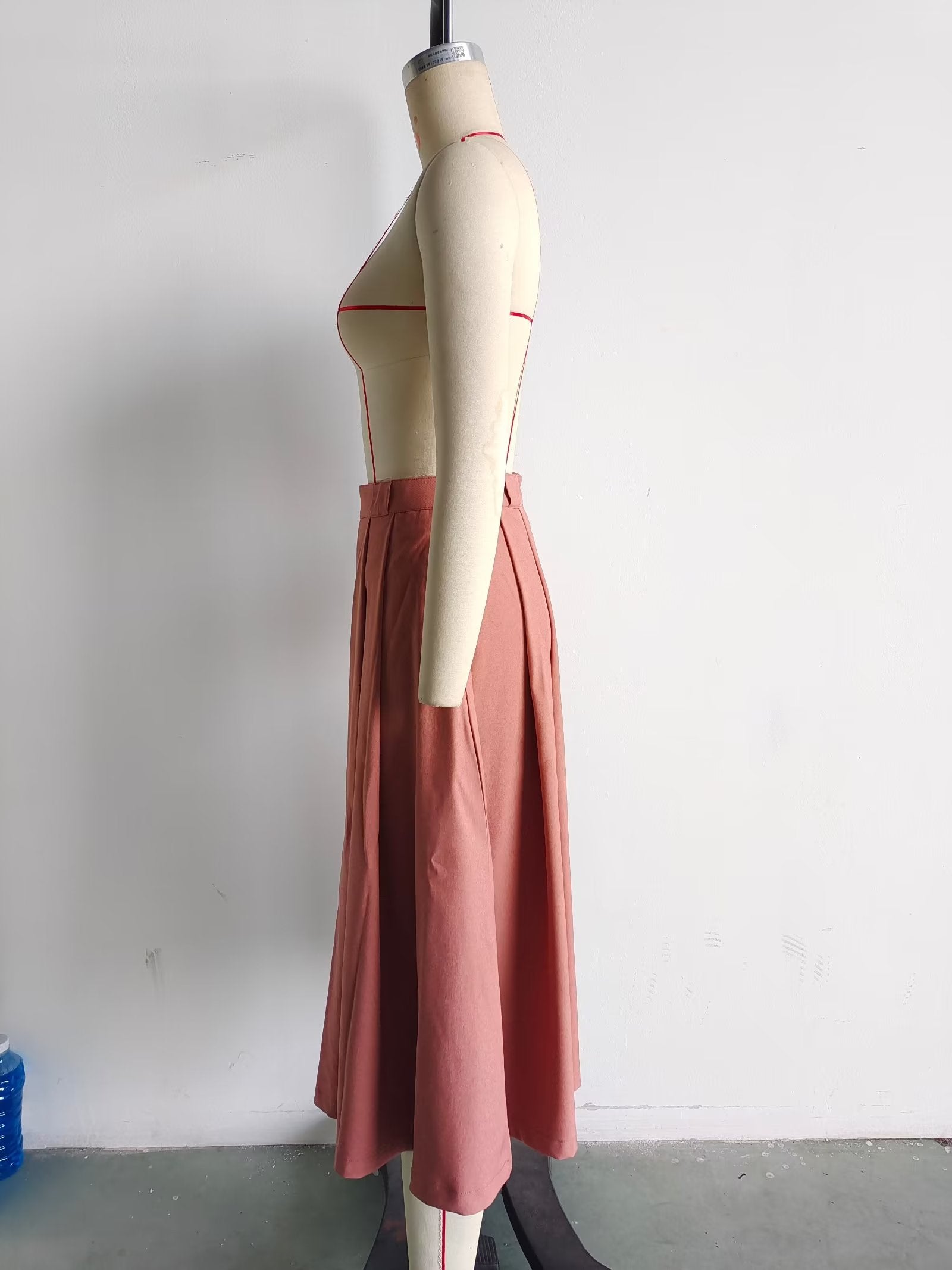 Casual Flight Jacket High Waist Skirt Setable Suit